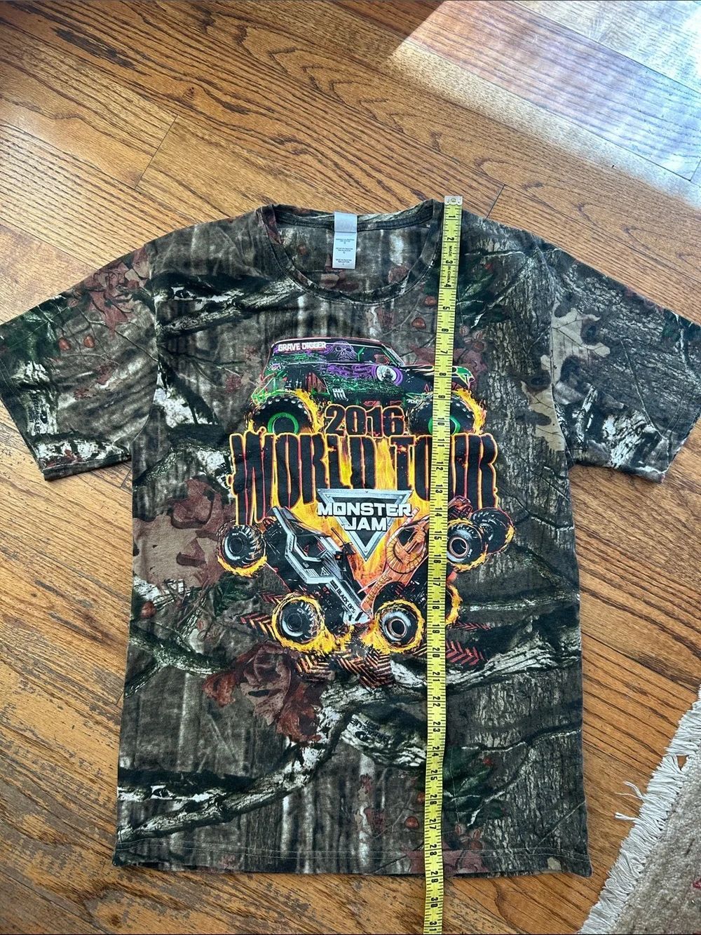 2016 World Tour Camo Short Sleeve Tee - Brown/Green - Picture 4 of 7